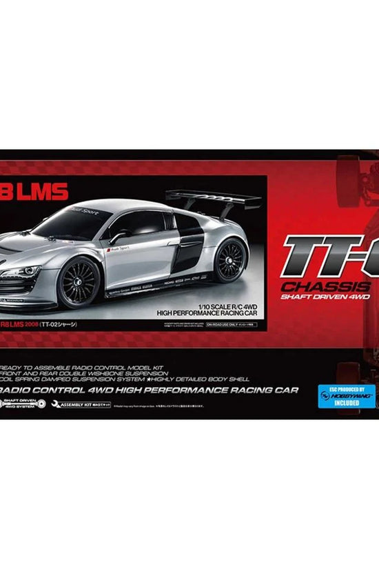 Tamiya 2008 Audi R8 LMS 1/10 4WD Electric Touring Car Kit (TT-02)