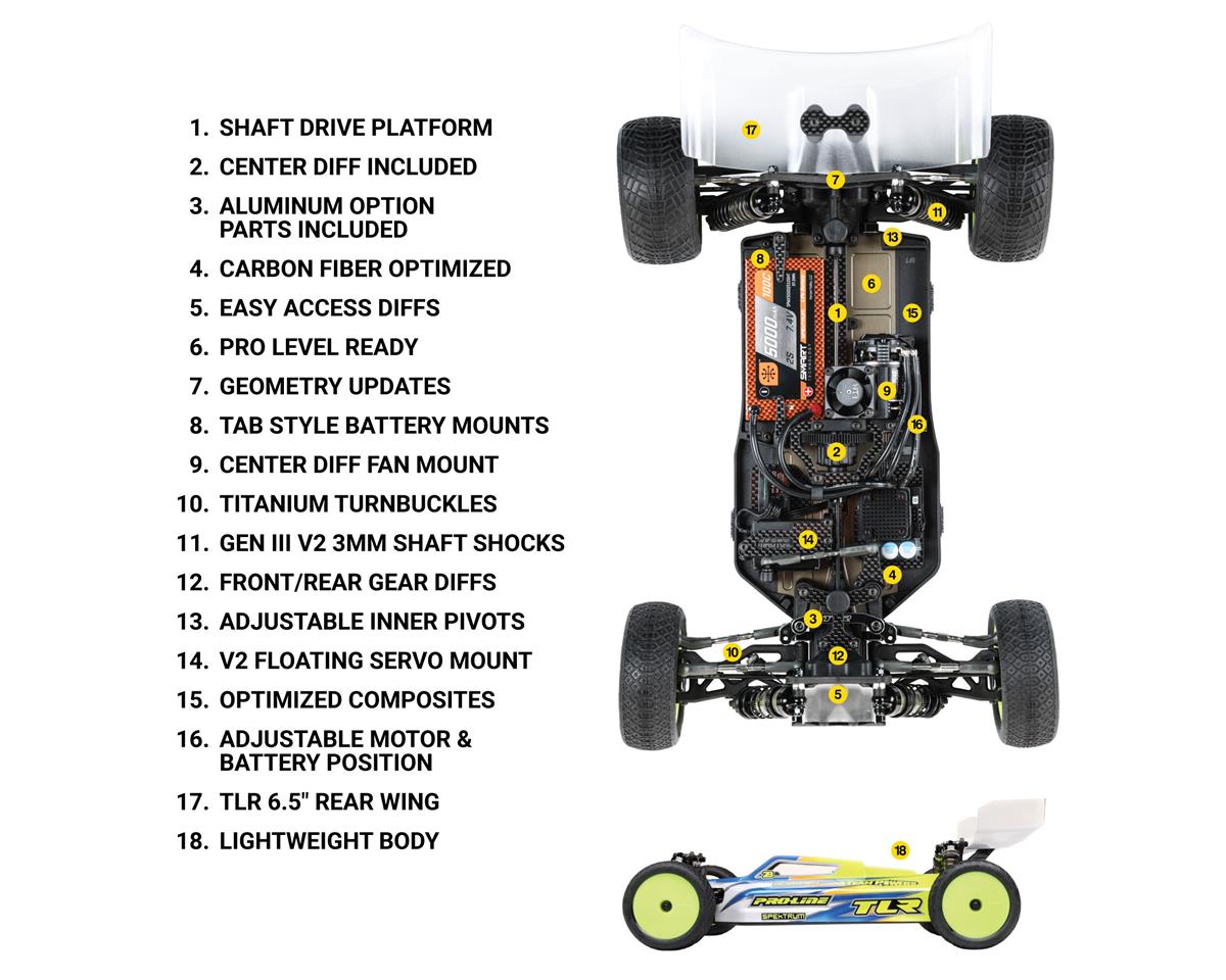Team Losi Racing 22X-4 Elite 1/10 4WD Buggy Race Kit