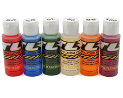 Team Losi Racing 74021 Silicone Shock Oil Six Pack (50, 60, 70, 80, 90, 100wt)