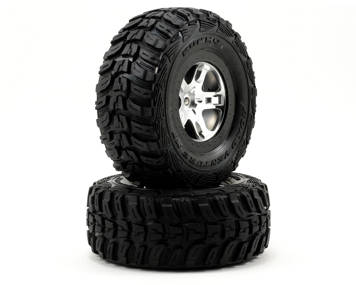 Traxxas 5880 Wheel & Kumho Tire 1/10 Slash 4wd Front / Rear, 2wd Rear Only - BOBBYRC