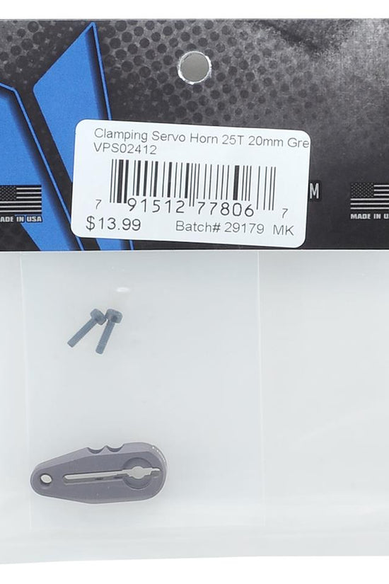 Vanquish VPS02412 20mm Aluminum Clamping Servo Horn (25T-ProTek/Savox/Futaba)
