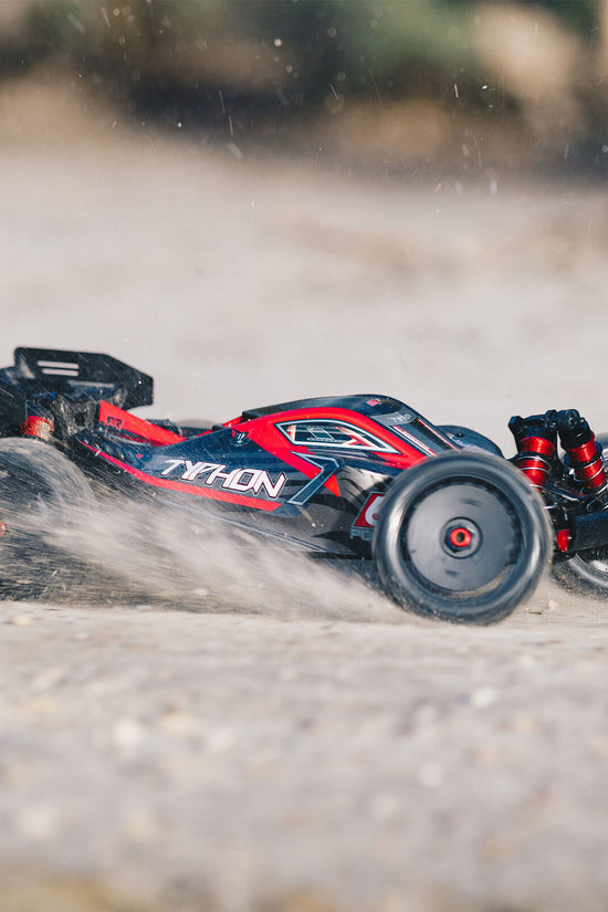 Arrma Typhon 6S BLX Brushless RTR 1/8 4WD Buggy (Red/Black) (V5) w/SLT3 2.4GHz Radio