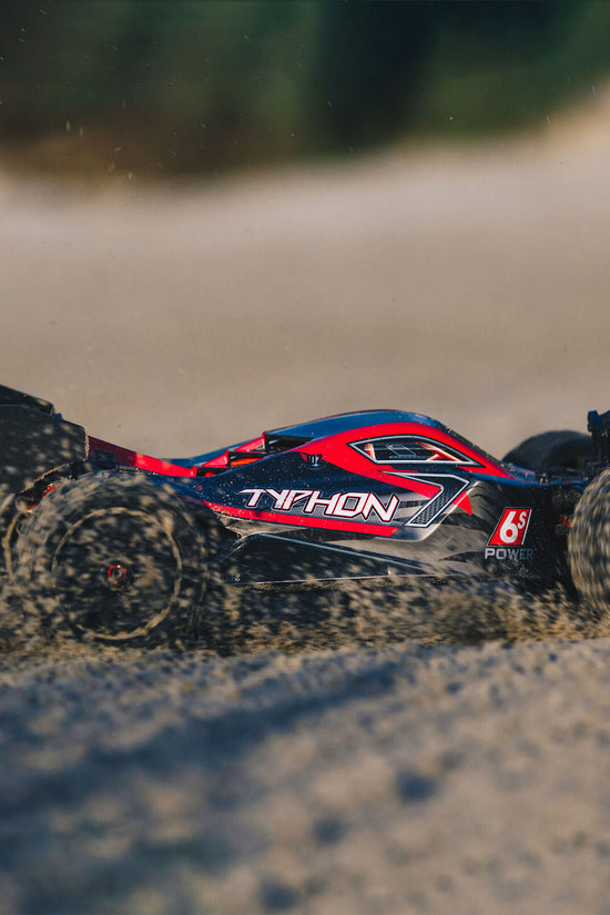 Arrma Typhon 6S BLX Brushless RTR 1/8 4WD Buggy (Red/Black) (V5) w/SLT3 2.4GHz Radio