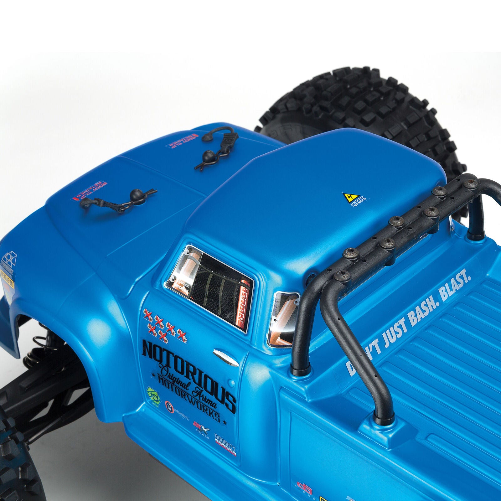 Arrma Notorious 6S BLX Brushless RTR 1/8 Monster Stunt Truck (Blue) (V5) w/SLT3 2.4GHz Radio