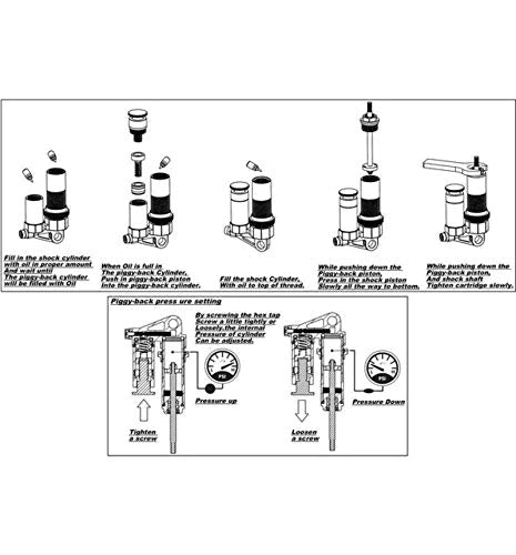 Hot Racing XMX156R01 Aluminum Reservoir Shock Upgrade Kit (2) Traxxas X Maxx