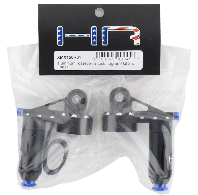 Hot Racing XMX156R01 Aluminum Reservoir Shock Upgrade Kit (2) Traxxas X Maxx