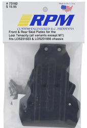 RPM 73182 Front & Rear Skid Plates: Losi Tenacity, RPM73182