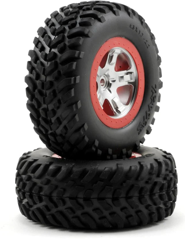 Traxxas 5873A  2.2/3.0 Tire w/SCT REAR Wheel (2) (Standard)