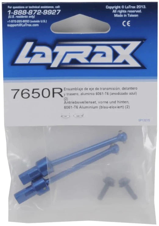 Traxxas 7650R LaTrax Aluminum Front/Rear Driveshaft