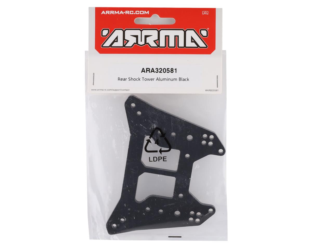 Arrma 320581 Aluminum Rear Shock Tower (Black)