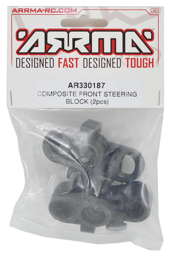 Arrma 330187 Composite Front Steering Block (2) 6S BLX
