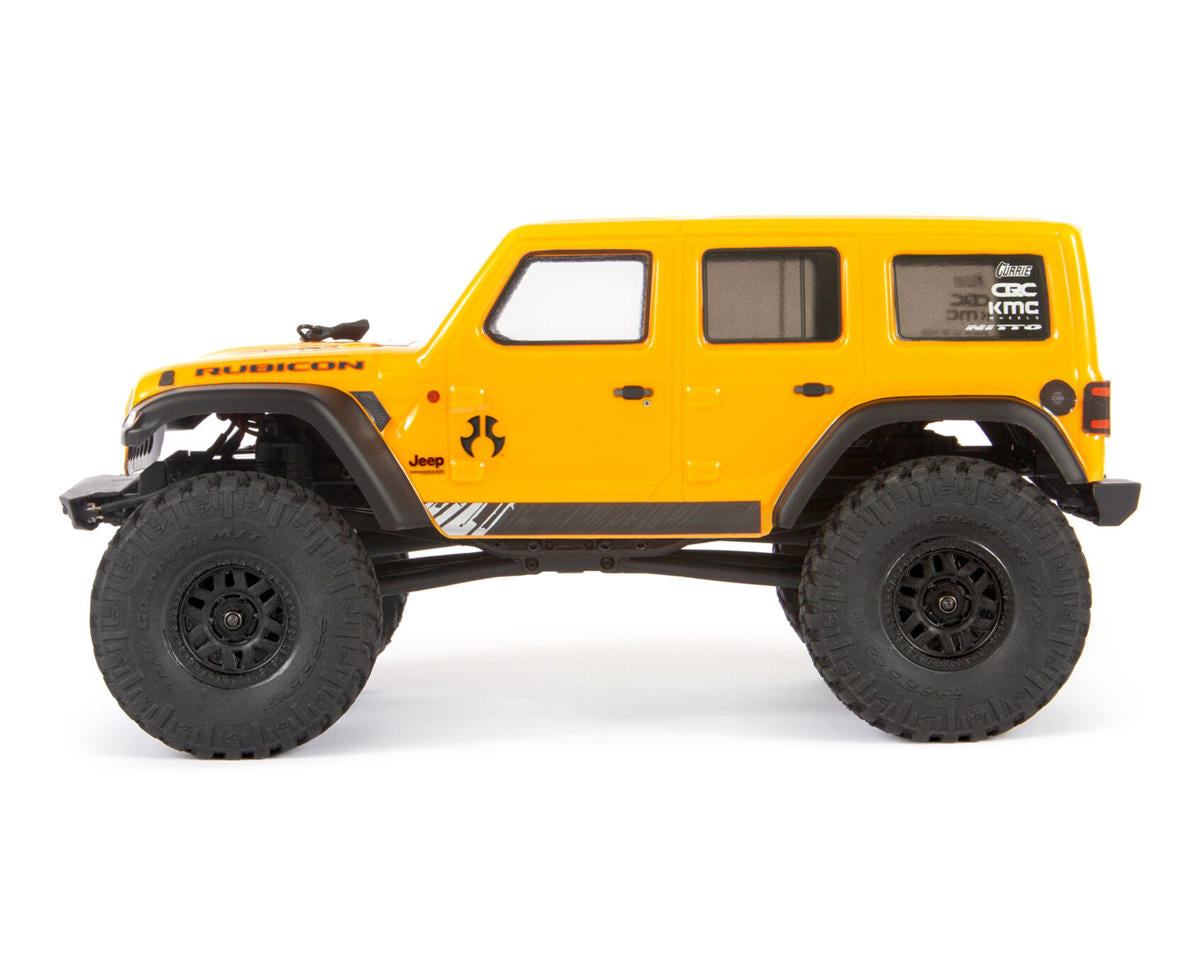 Axial SCX24 2019 Jeep Wrangler JLU CRC 1/24 4WD RTR Scale Mini Crawler (Yellow) w/2.4GHz Radio