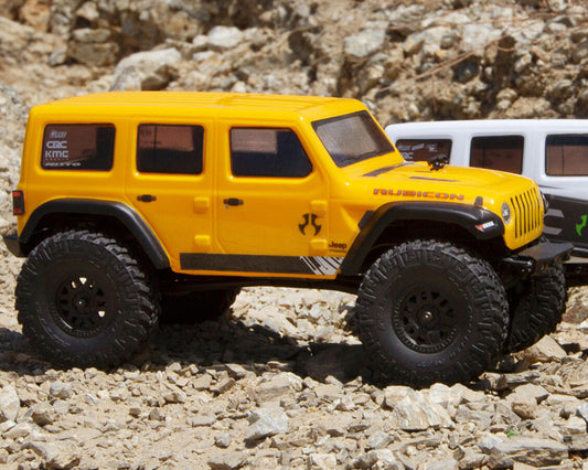 Axial SCX24 2019 Jeep Wrangler JLU CRC 1/24 4WD RTR Scale Mini Crawler (Yellow) w/2.4GHz Radio