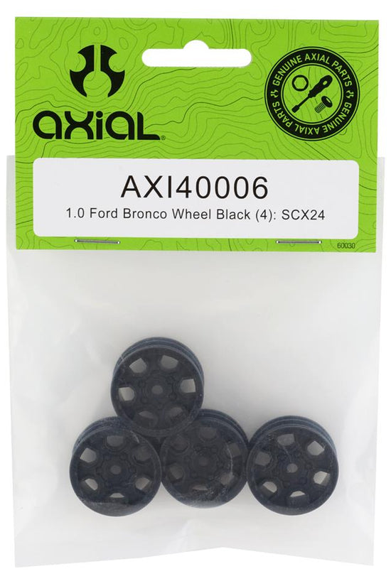 Axial 40006 SCX24 Ford Bronco 1.0 Wheel (Black) (4)