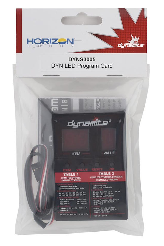 Dynamite S3005 LED Program Card