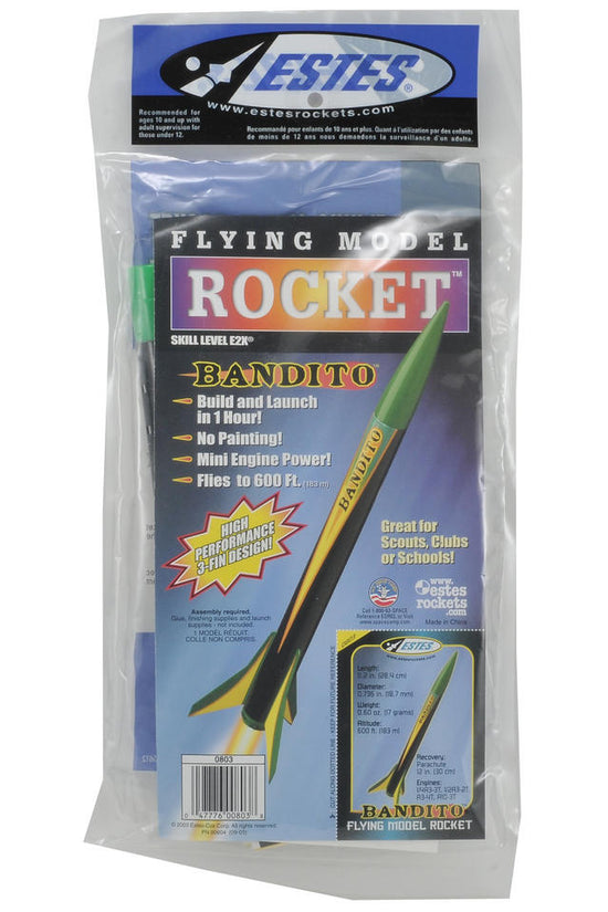 Estes Bandito Beginner Model Rocket Kit (13mm Mini Engine)