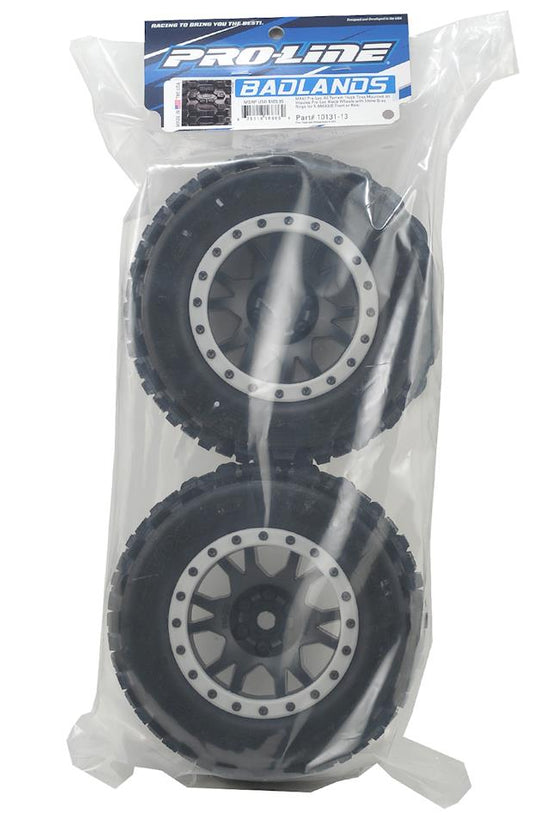 Pro-Line X-Maxx Badlands MX43 Pro-Loc Pre-Mounted All Terrain Tires (MX43) w/Impulse Pro-Loc Wheels