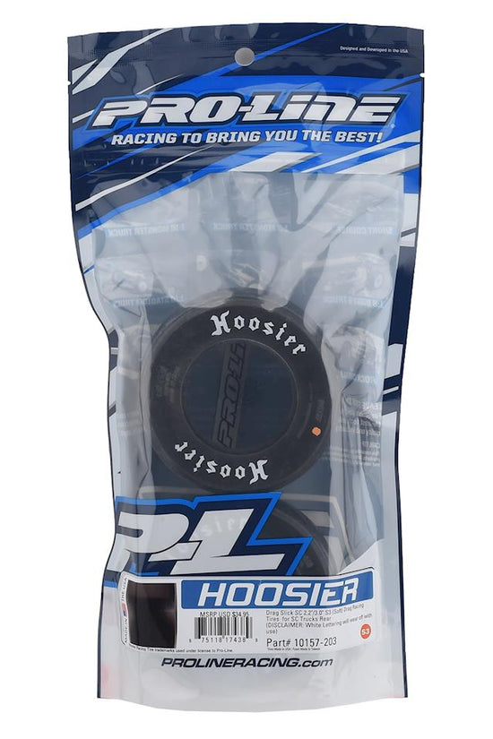 Pro-Line Hoosier Drag Slick 2.2/3.0 S3 Drag Racing Tires for Short Course Rear