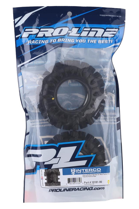 Pro-Line Racing 1/10 Interco Black Mamba Front/Rear 2.6