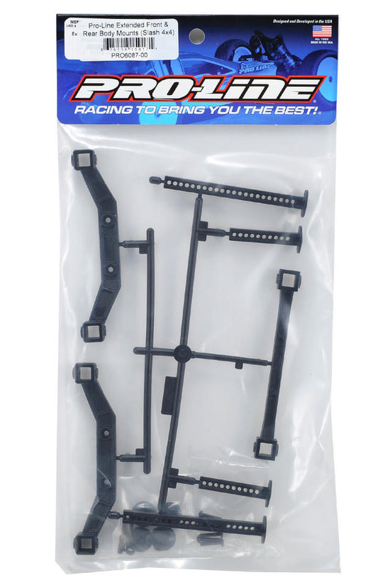 Pro-Line Extended Front & Rear Body Mounts (Slash 4x4)