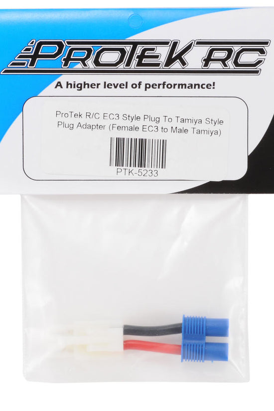 ProTek RC EC3 Style to Large Tamiya Style Plug Adapter (Female EC3/Male Tamiya)