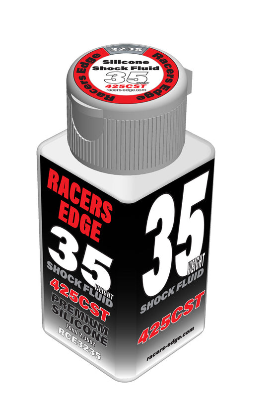 Racers Edge 35 Weight, 425cSt, 70ml 2.36oz Pure Silicone Shock Oil