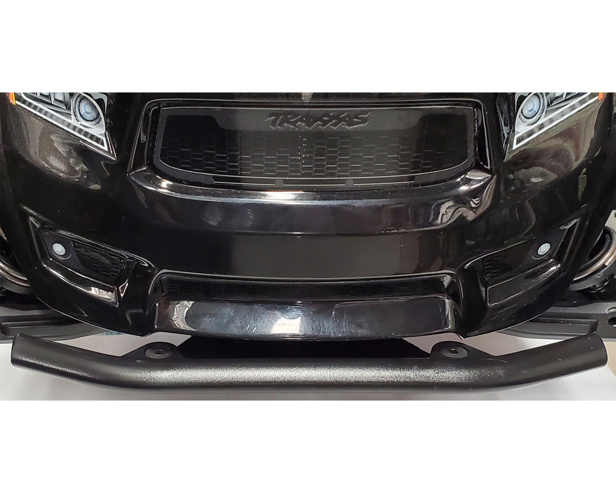 RPM 70982 Front Bumper & Skid Plate (Black) Traxxas Sledge