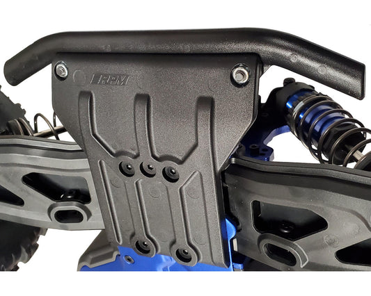 RPM 70982 Front Bumper & Skid Plate (Black) Traxxas Sledge