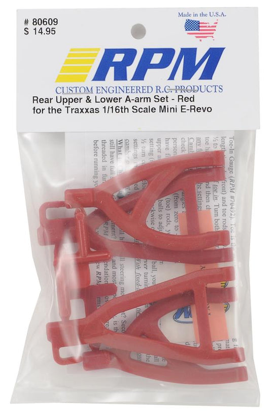 RPM 80609 Rear Upper Lower A-Arms for Traxxas Mini E-Revo 1/16