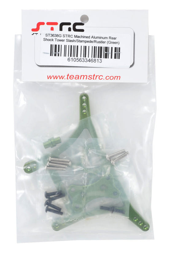 STRC 3638G Aluminum REAR Shock Tower For Traxxas 2wd Slash Stampede Rustler Bandit(Green)