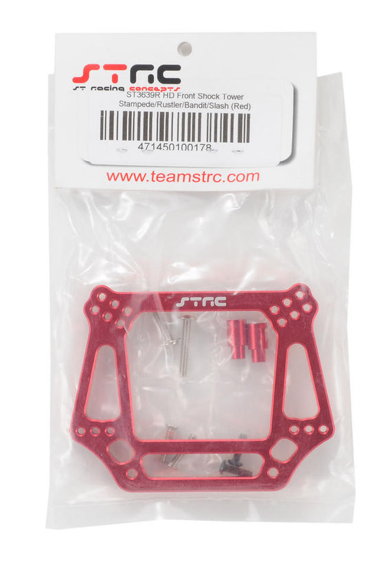 STRC 3639R 6mm Heavy Duty Front Shock Tower (RED)For 2wd Slash Stampede Rustler Bandit