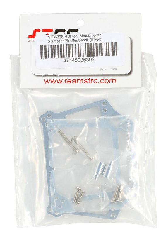 STRC 3639S 6mm Heavy Duty Front Shock Tower (Silver)For 2wd Slash Stampede Rustler Bandit