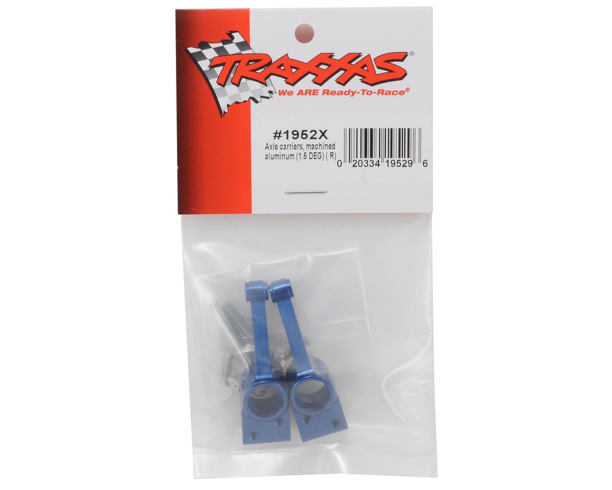 Traxxas 1952X Rear Stub Axle Carriers Aluminum Slash Stampede Rally Hoss 4x4 VXL