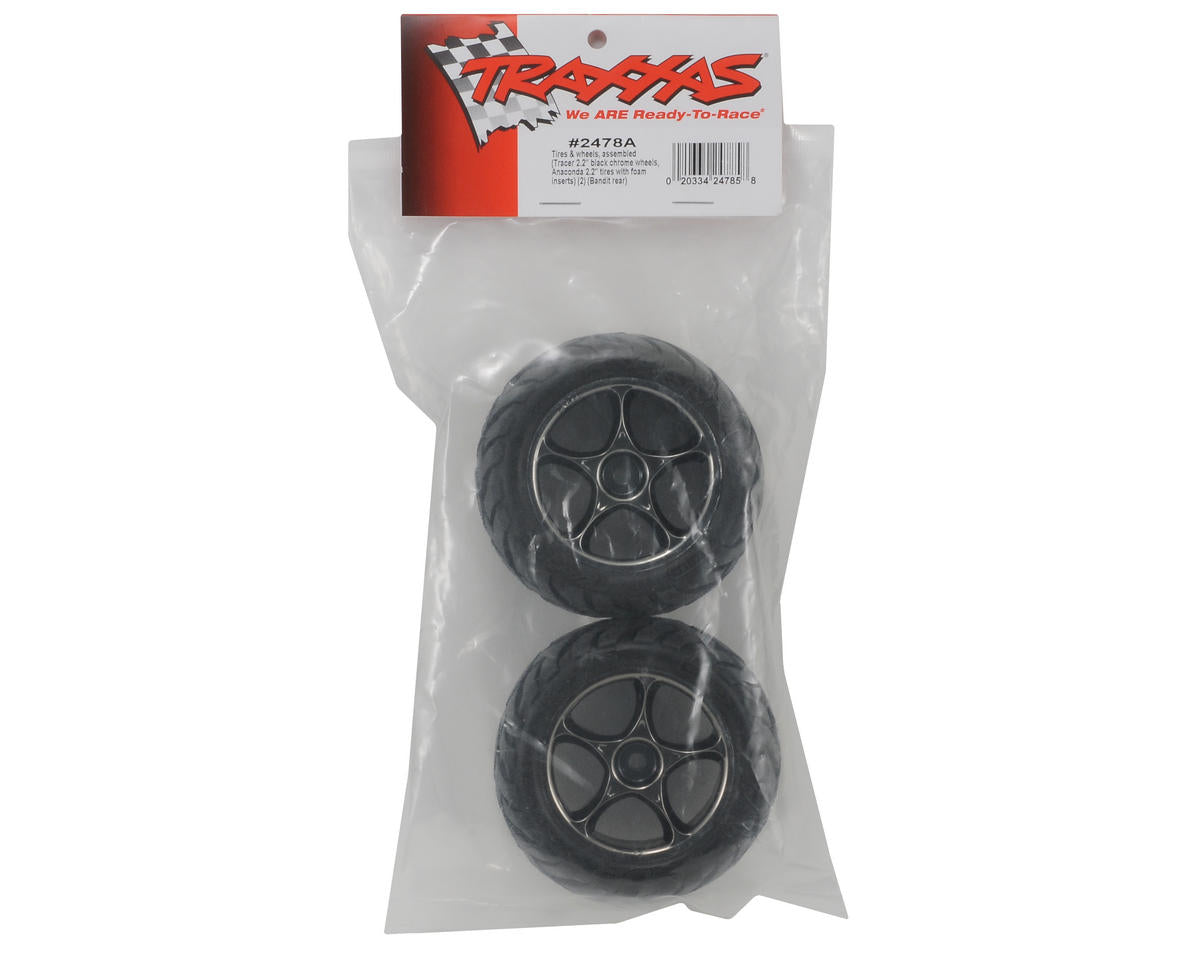 Traxxas 2478A Anaconda Rear Tires w/Tracer Wheels Bandit VXL