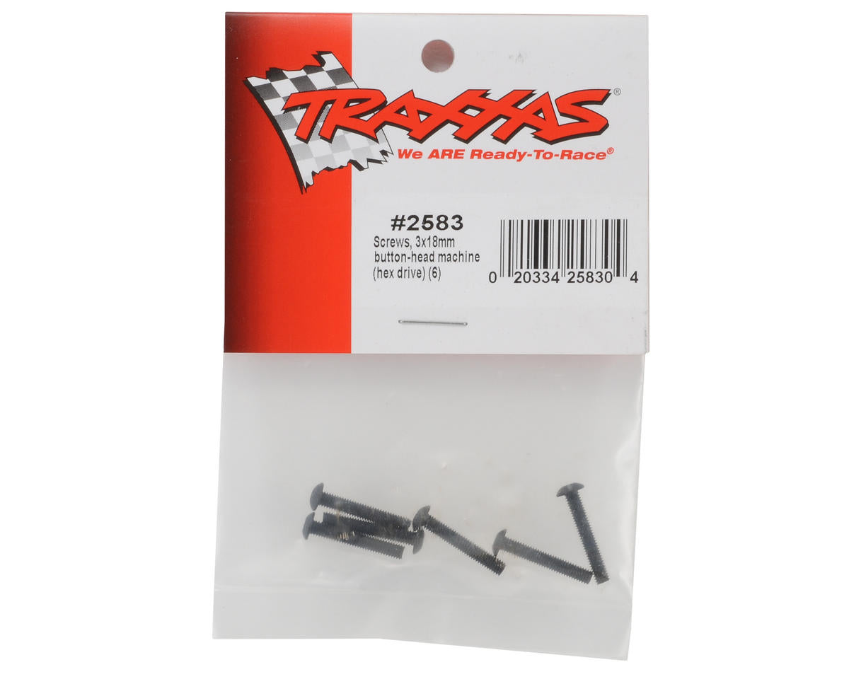 Traxxas 2583  3x18mm Button Head Screws (6)