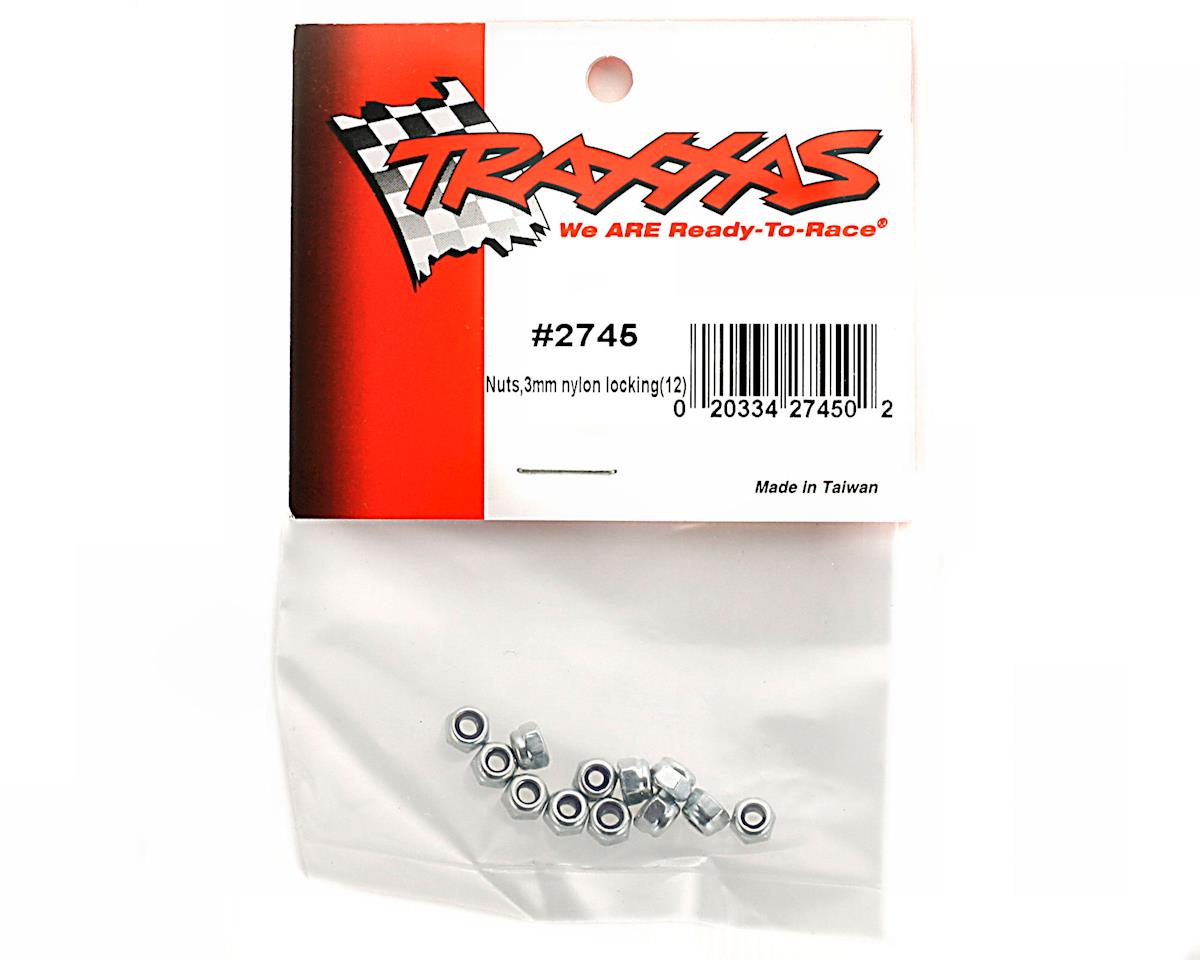 Traxxas 2745 3mm Nylon Locknuts (12)