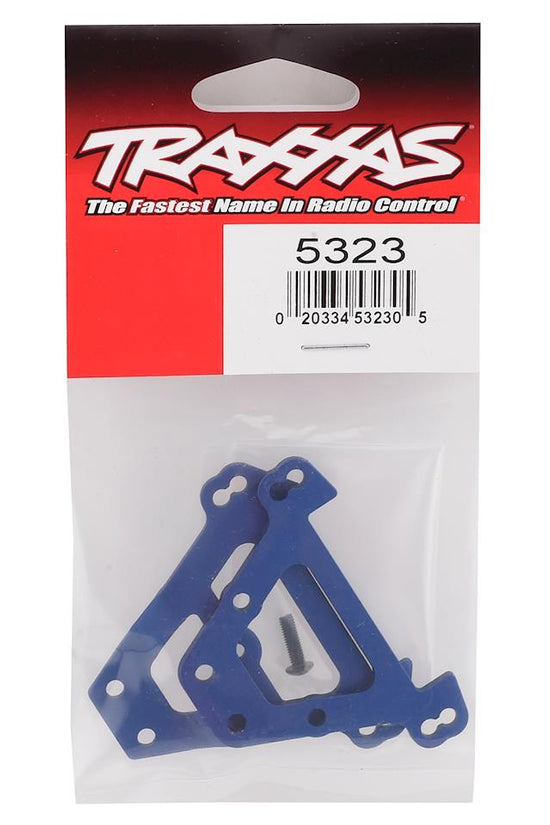 Traxxas 5323 Aluminum Bulkhead Tie Bars (Blue)