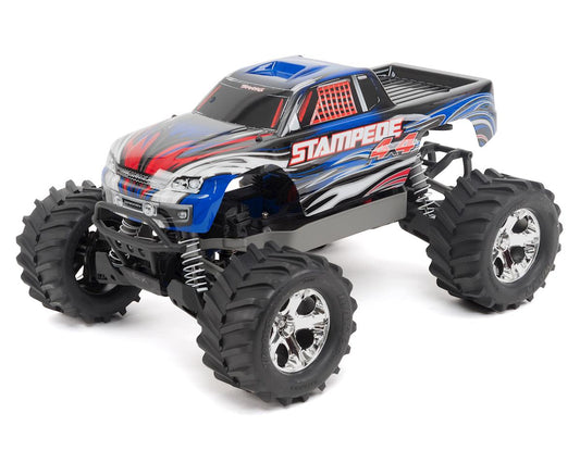 Traxxas Stampede 4X4 LCG 1/10 RTR Monster Truck (Blue) w/XL-5 ESC, TQ 2.4GHz, Battery & Charger