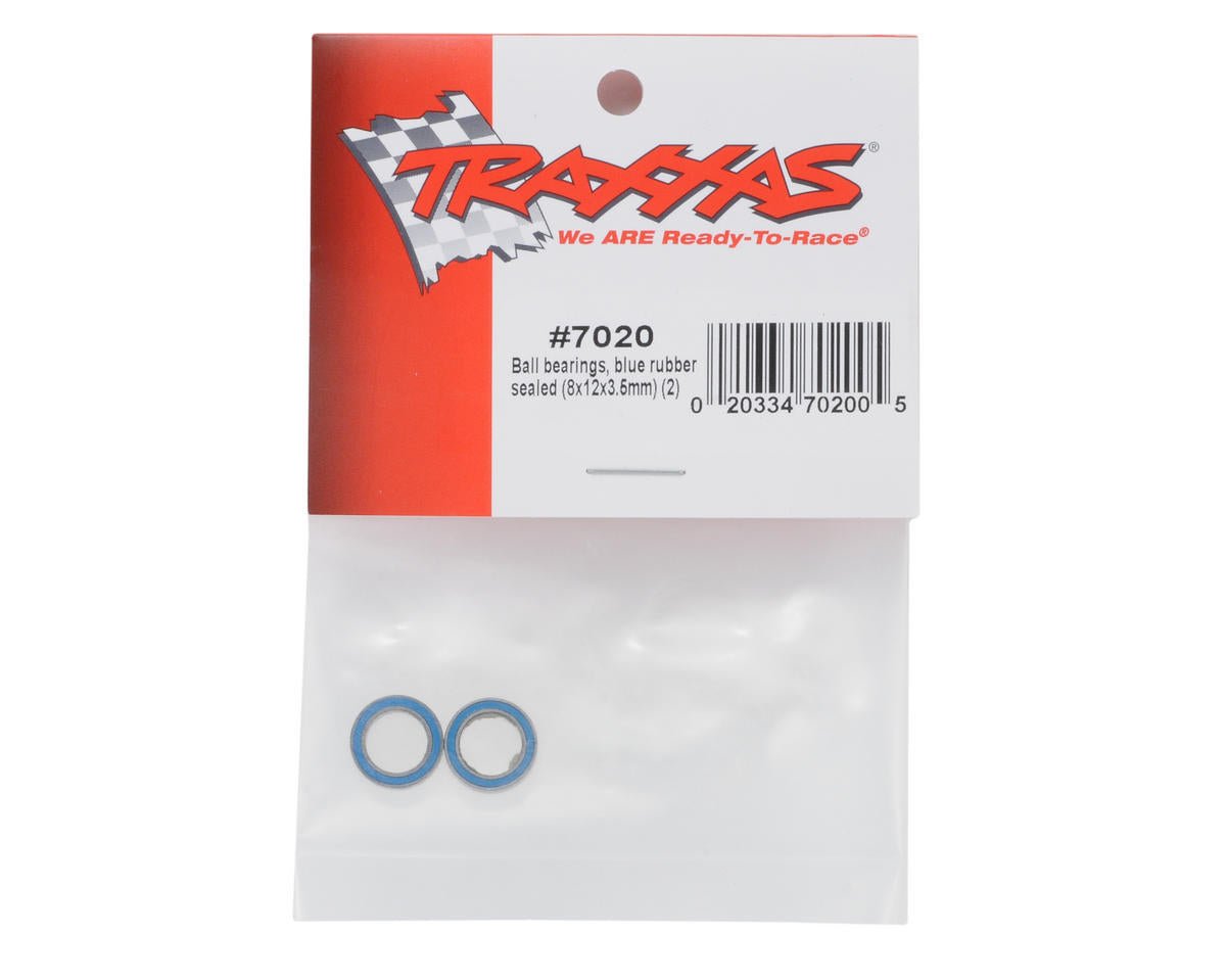 Traxxas 8x12x3.5mm Blue Rubber Sealed Ball Bearings (2)