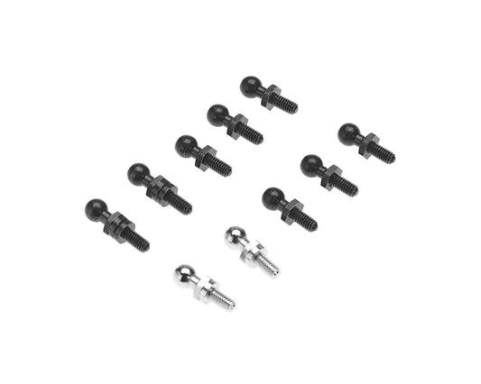 Traxxas Pivot Balls Black (6) Silver (2) Black Long (2)For Latrax Rally, SST and Teton Vehicles